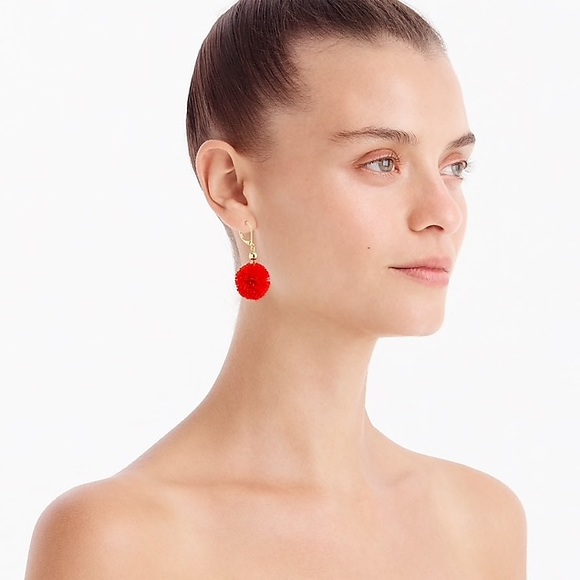 NWT J.Crew • Pom Pom Earrings - Picture 3 of 3